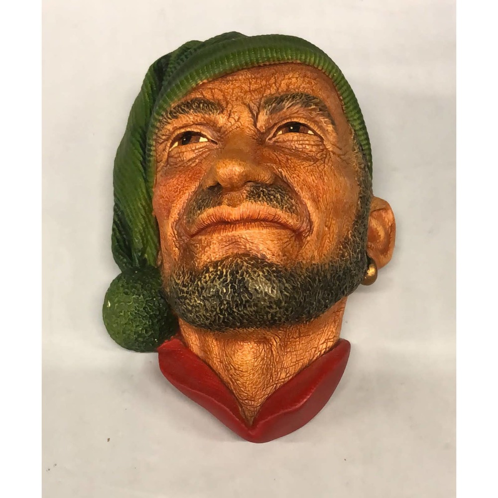 Vintage Bossonds Head, Corsican Head, Collectible Chalkware Heads,Character Head